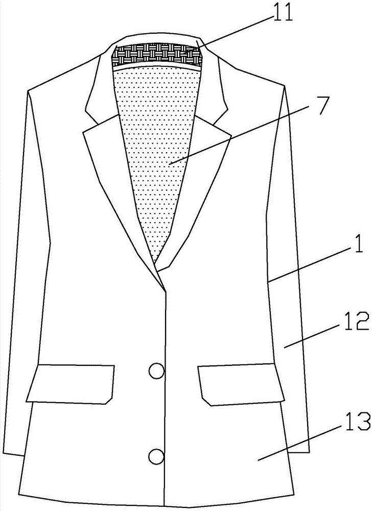 一种保暖西装的制作方法