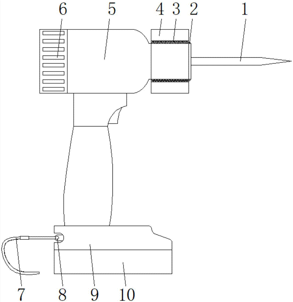 一种防倾斜锂电电钻的制作方法