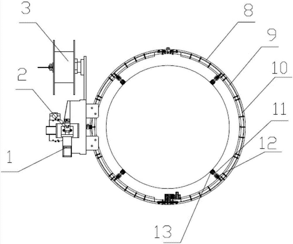 管道窄间隙埋弧自动焊机的制作方法