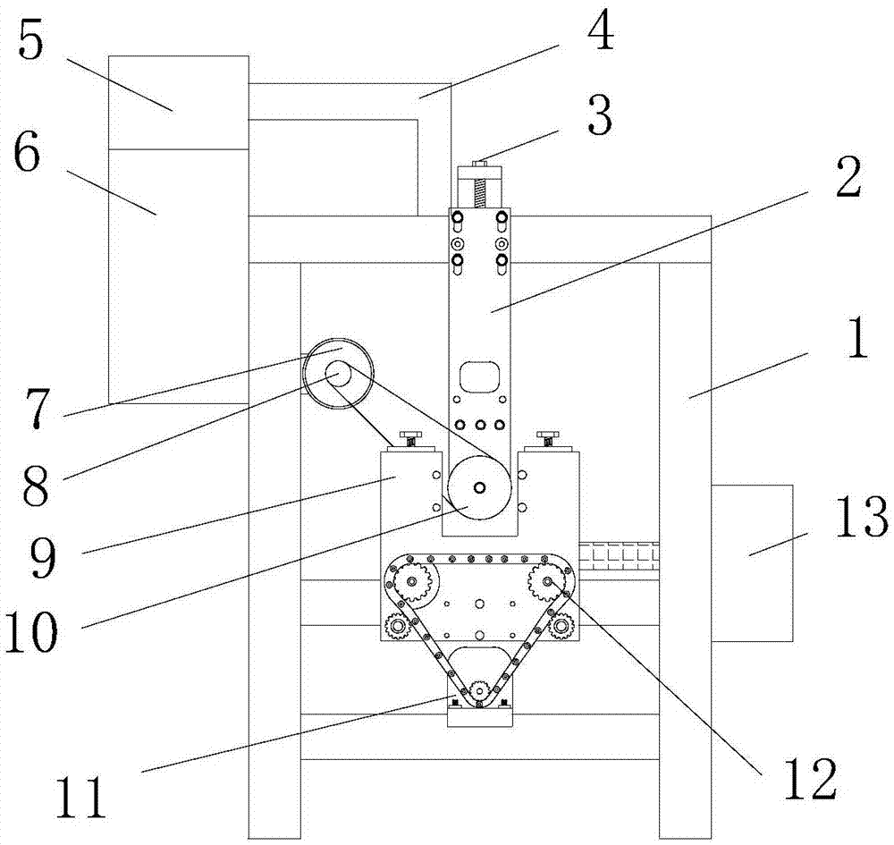 塑胶跑道拉丝机的制作方法