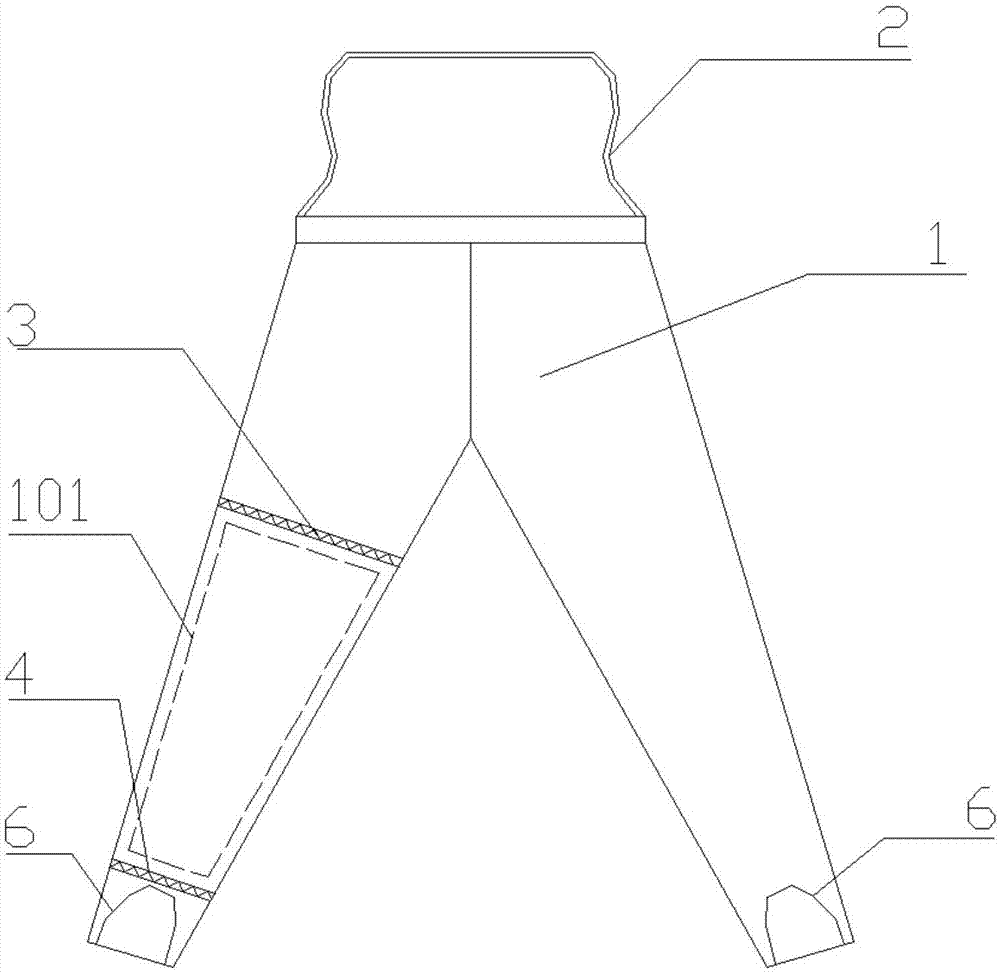 一种切割机专用防护裤的制作方法