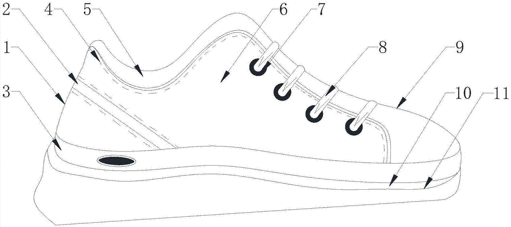 一种具有除尘功能的飞织鞋面的制作方法