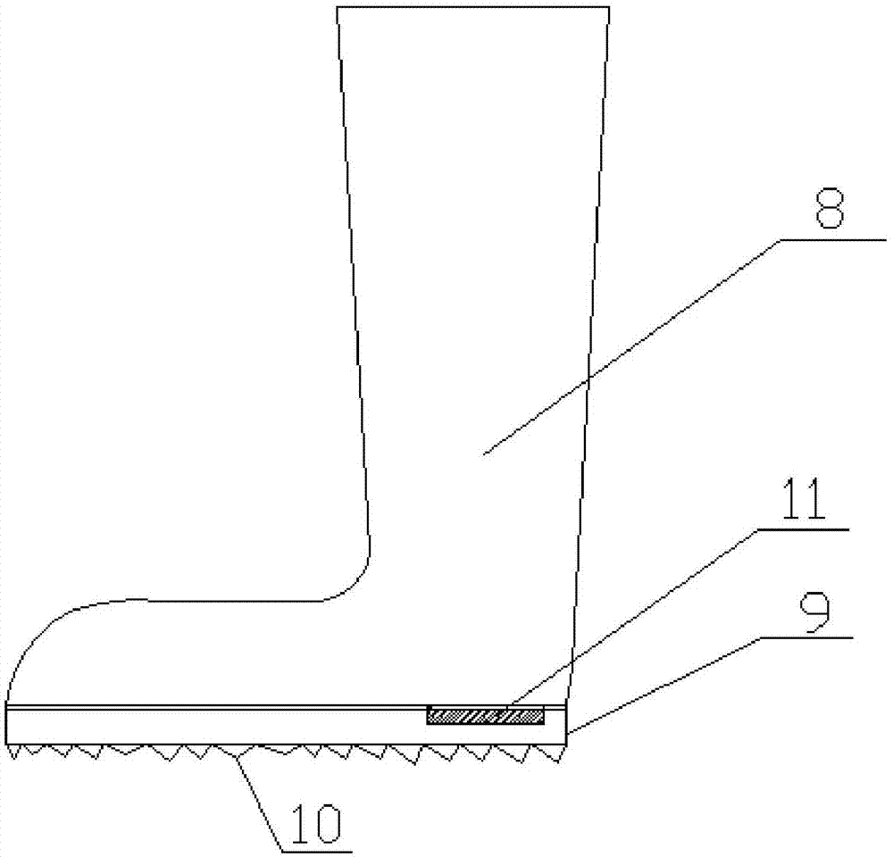 一种能防盗报警的雪地靴的制作方法