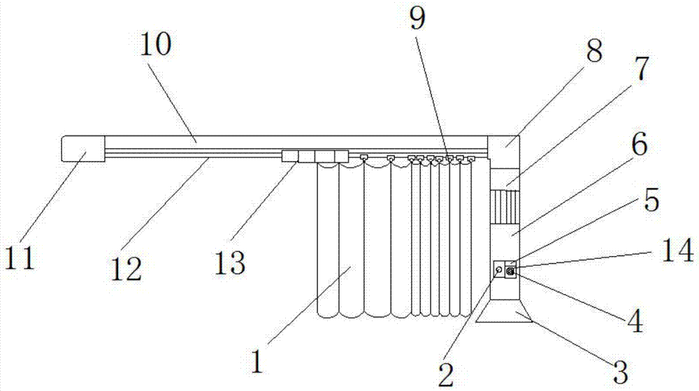 一种可分时自动开关窗帘的制作方法