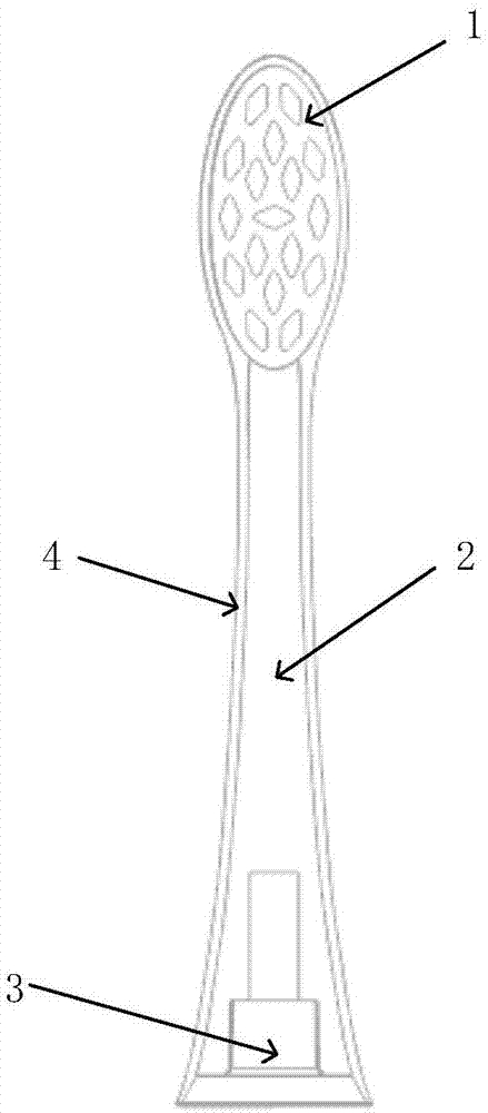 一种具有柔韧性的电动牙刷刷头的制作方法