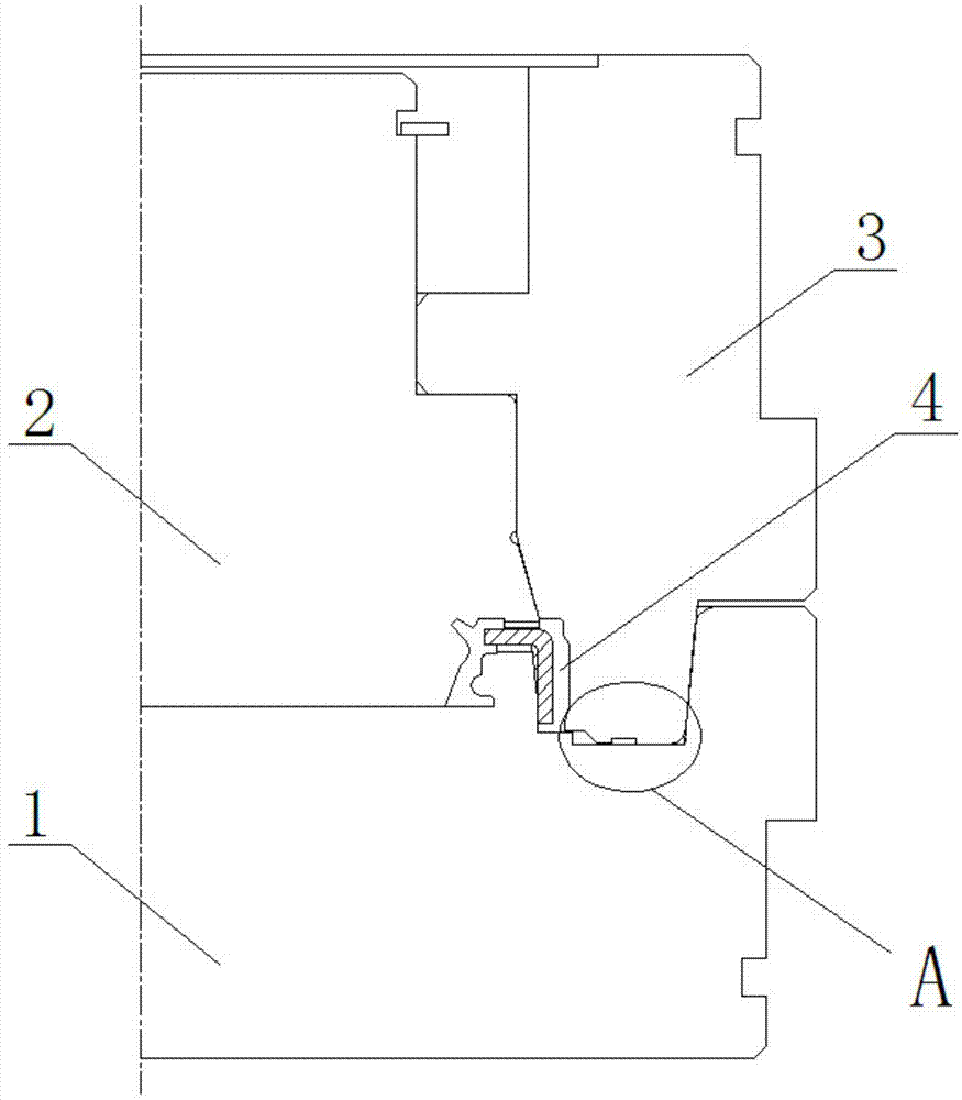 一种防飞皮粘油封模具结构的制作方法