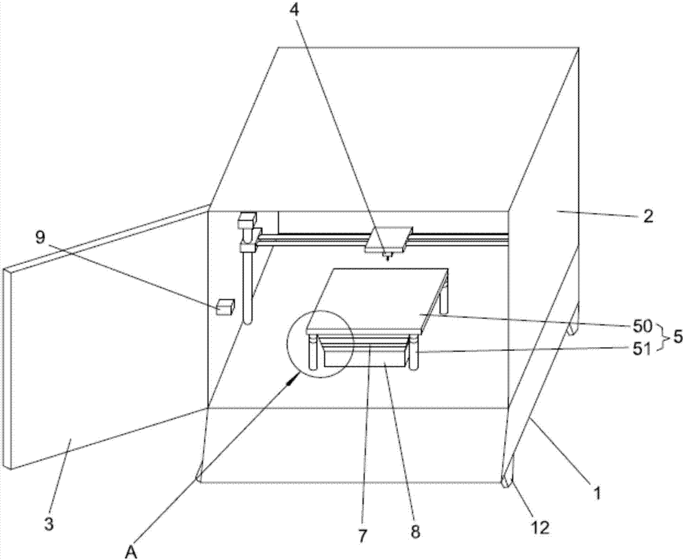 一种消除变形的3D打印机的制作方法