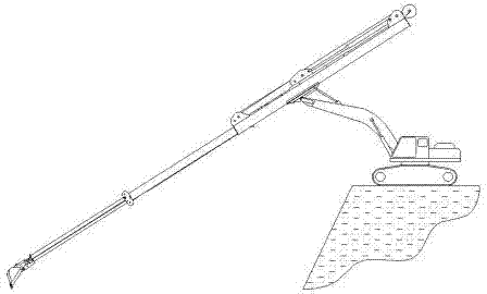 一种反铲斗和贝壳斗两用的双向用力多段式伸缩臂的制作方法