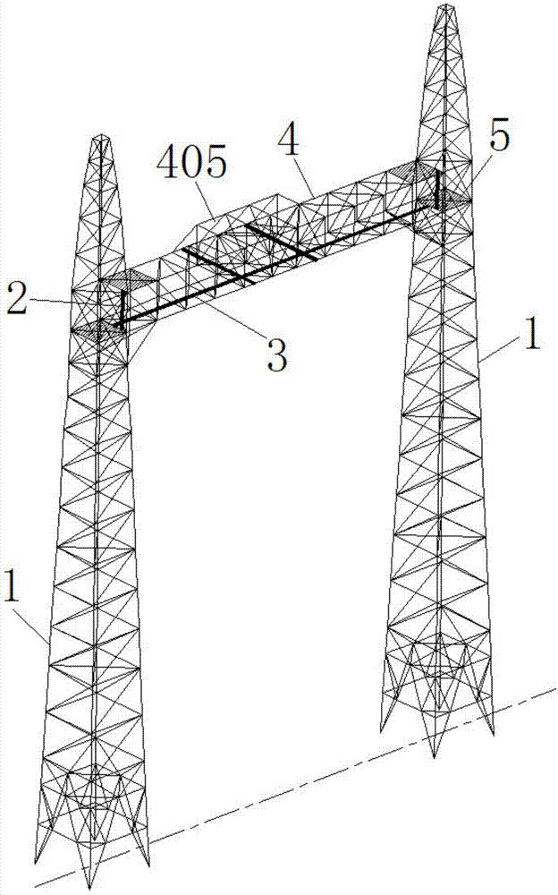 一种构架邻接柱结构的制作方法