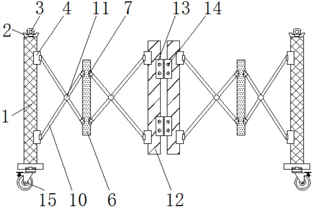 一种可收折护栏的制作方法