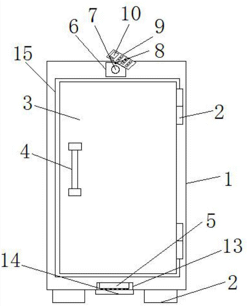 一种防盗柜用隐藏式指纹锁的制作方法