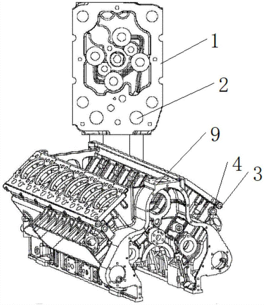 一种柴油机机体回油道结构的制作方法