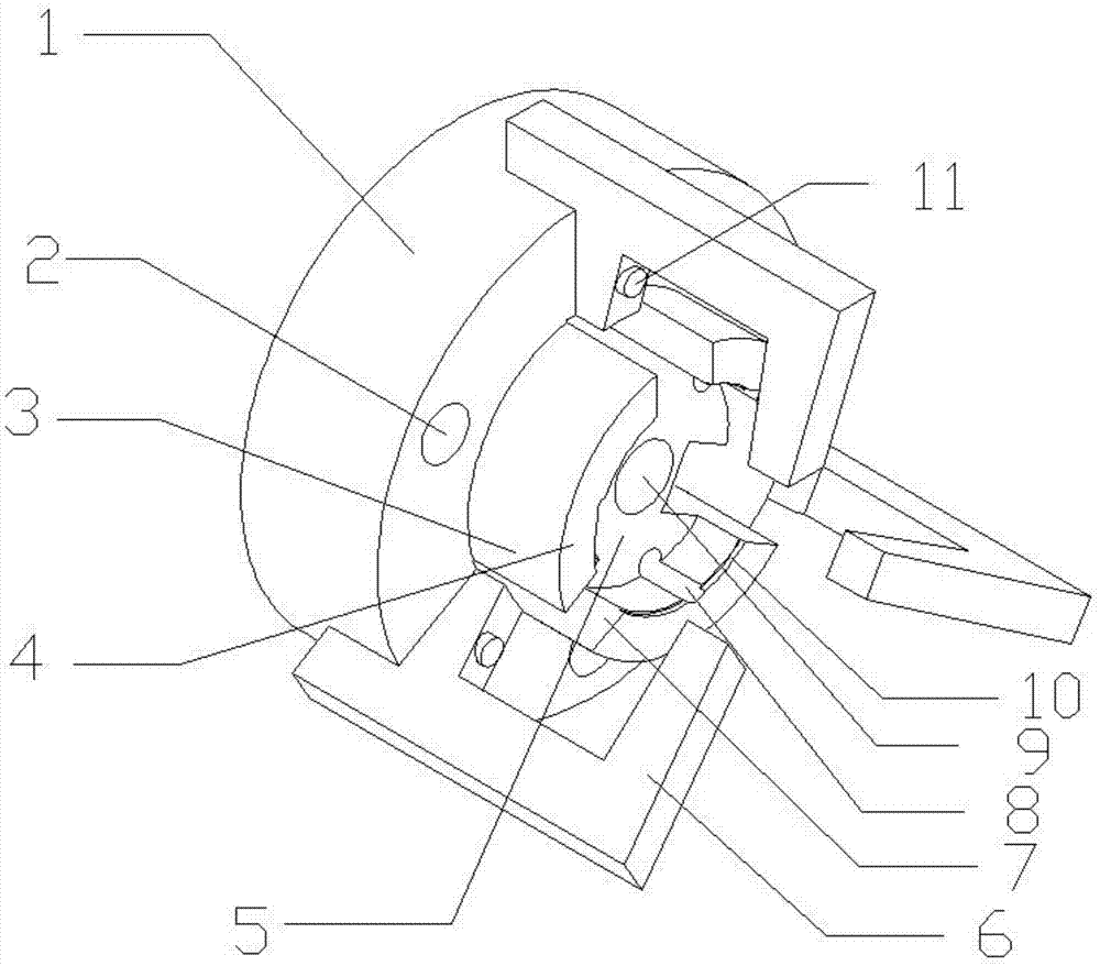 一种污水泵泵体新型加工工装的制作方法