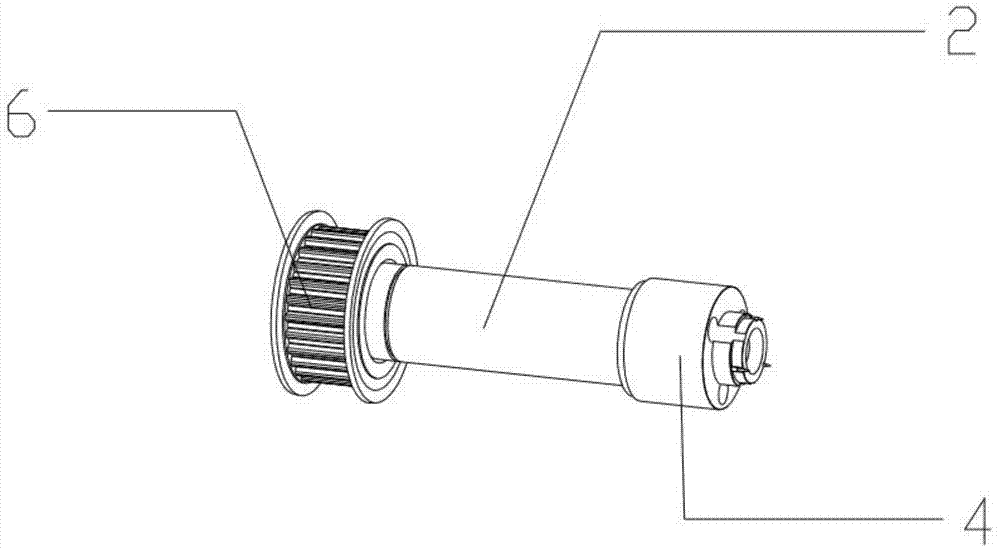 一种用于滑轮内外圆同心打磨切割机的转动轴的制作方法
