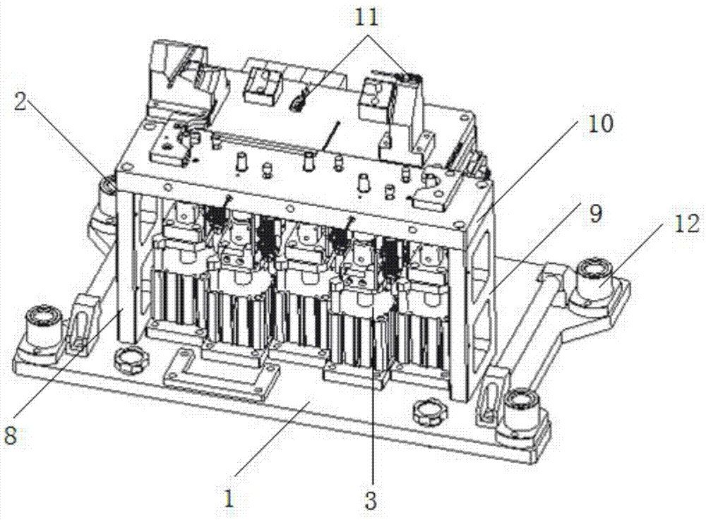 用于进气歧管嵌件压装设备的工装压入装置的制作方法