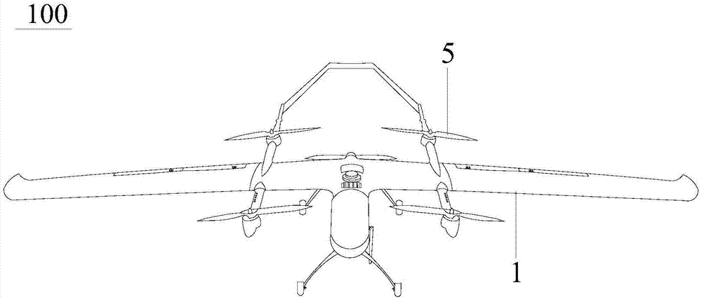 一种油电混合动力复合式固定翼无人机的制作方法