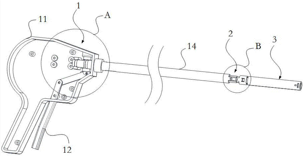 一种腔镜下荷包缝合器的钳合装置的制作方法