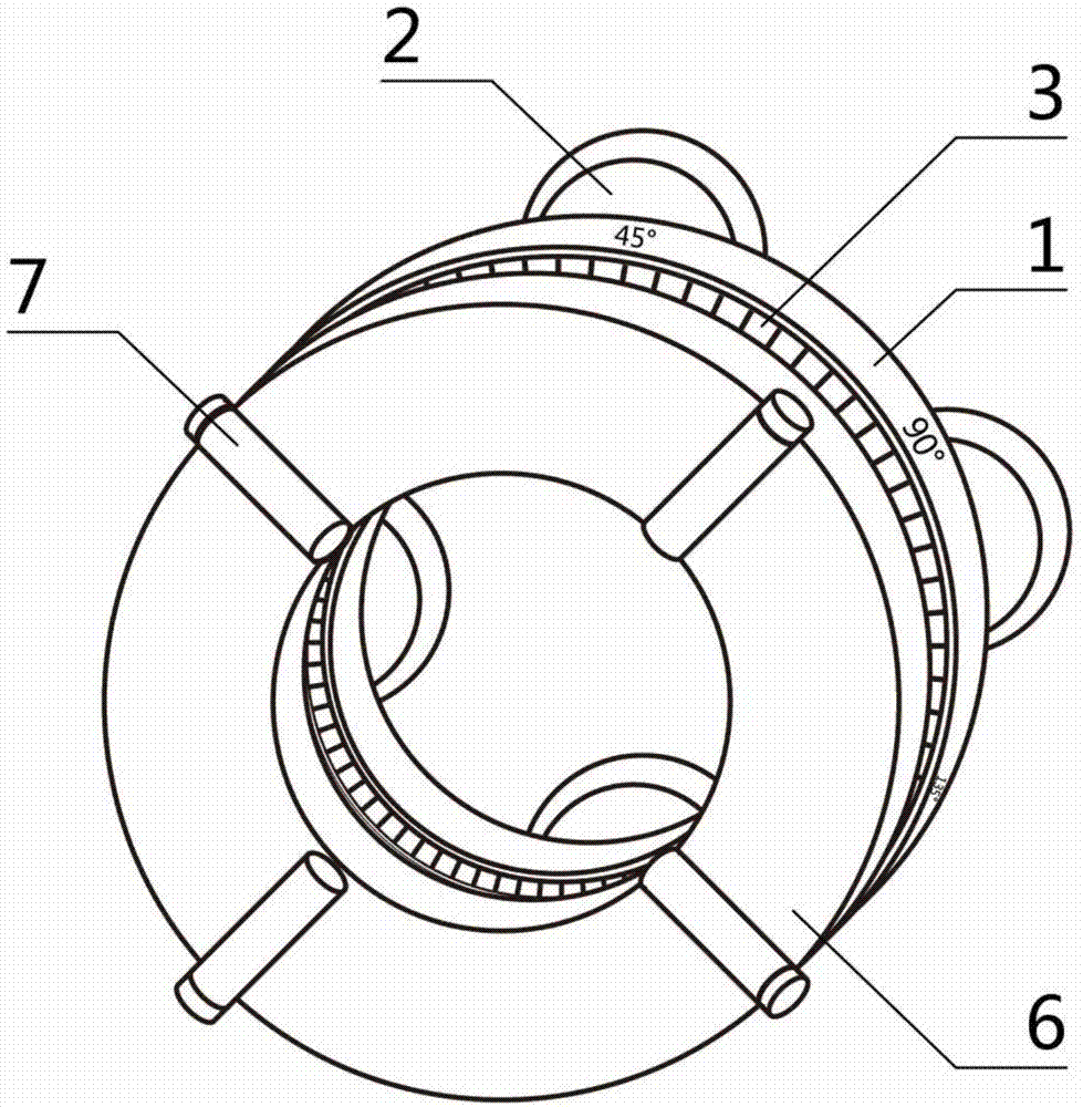 一种房屋测量延伸式圆环定位架的制作方法