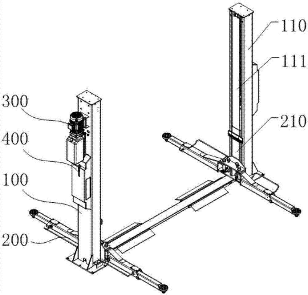 车辆举升机及双柱车辆举升机的制作方法