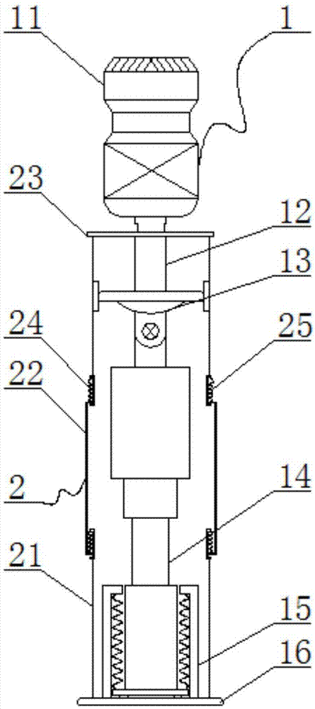 一种具有压杆缓冲功能的全液压夯实机的制作方法