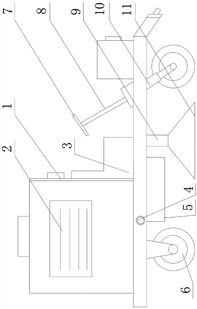 一种灵便型建筑工地路面清洗车的制作方法