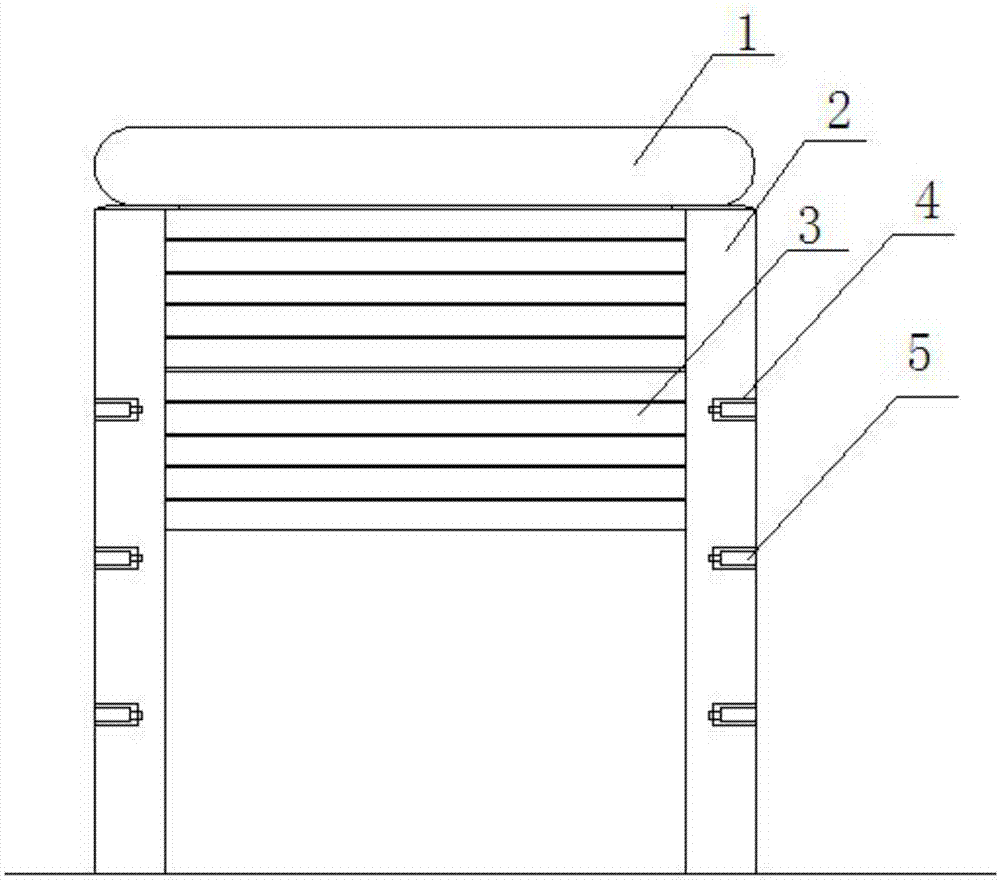 一种安全稳定卷帘门的制作方法