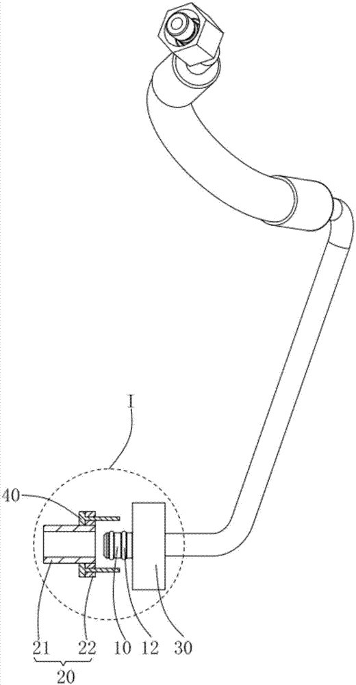 汽车空调管路连接结构及汽车的制作方法