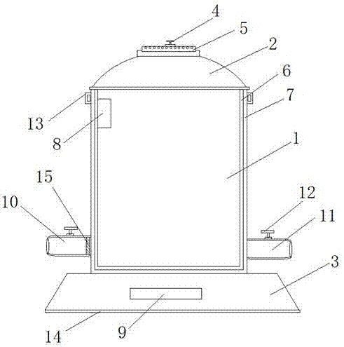 化工液体存储罐的制作方法