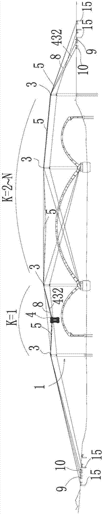 一种具有C型天车的下挂式多塔连跨缆索起重机及其天车跨塔方法与流程