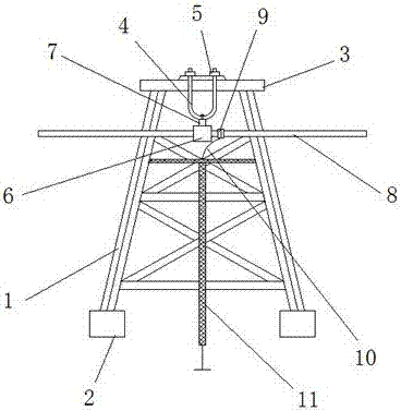 一种通讯光缆安装塔的制作方法
