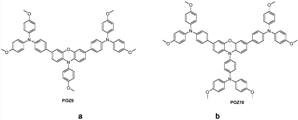 一种以吩噁嗪为核心结构的空穴传输材料及其合成方法和应用与流程
