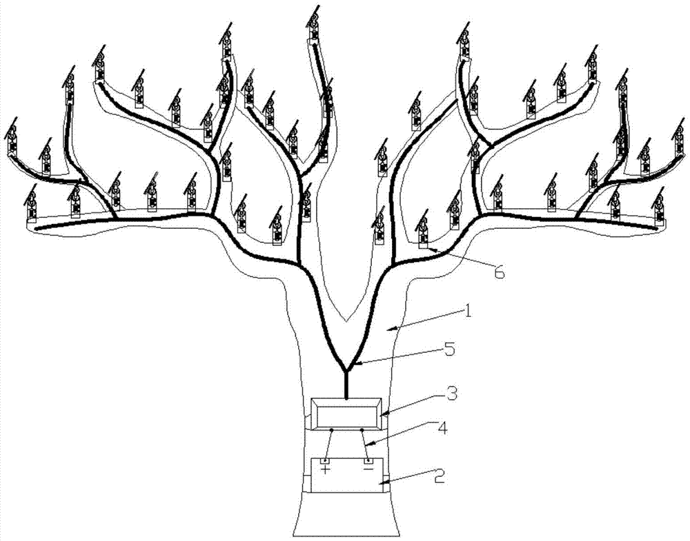 一种基于太阳能的智能发电树的制作方法