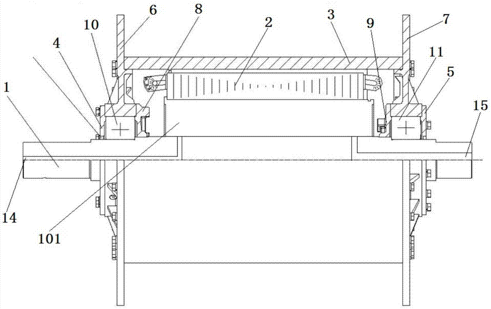 一种输送带的直驱滚筒电机结构的制作方法