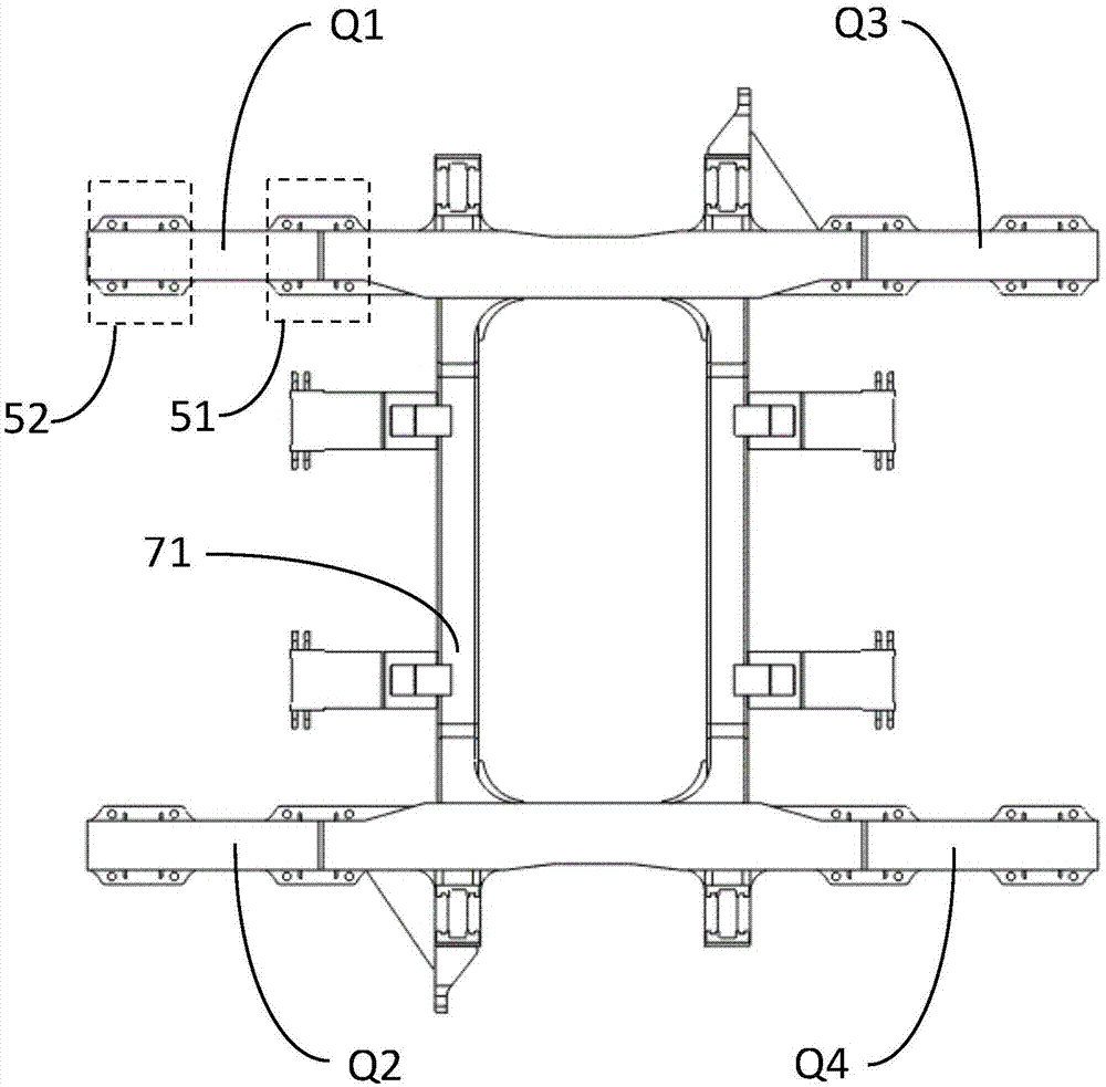 高精度类导柱式测力构架的垂向载荷力系测试结构的制作方法