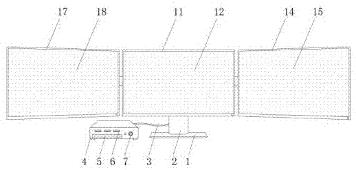 一种网络工程用多屏电脑的制作方法