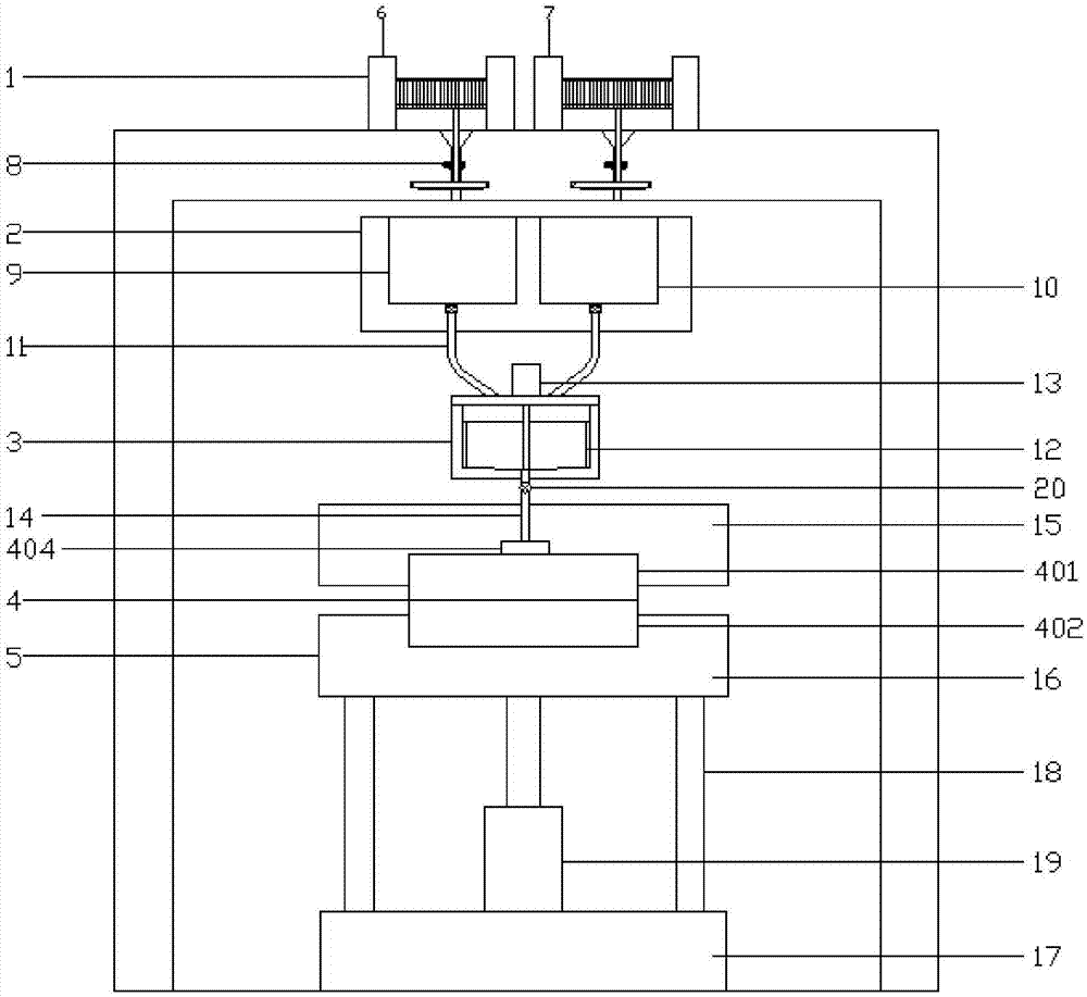 一种铜元素和锡元素的复合材料装置的制作方法