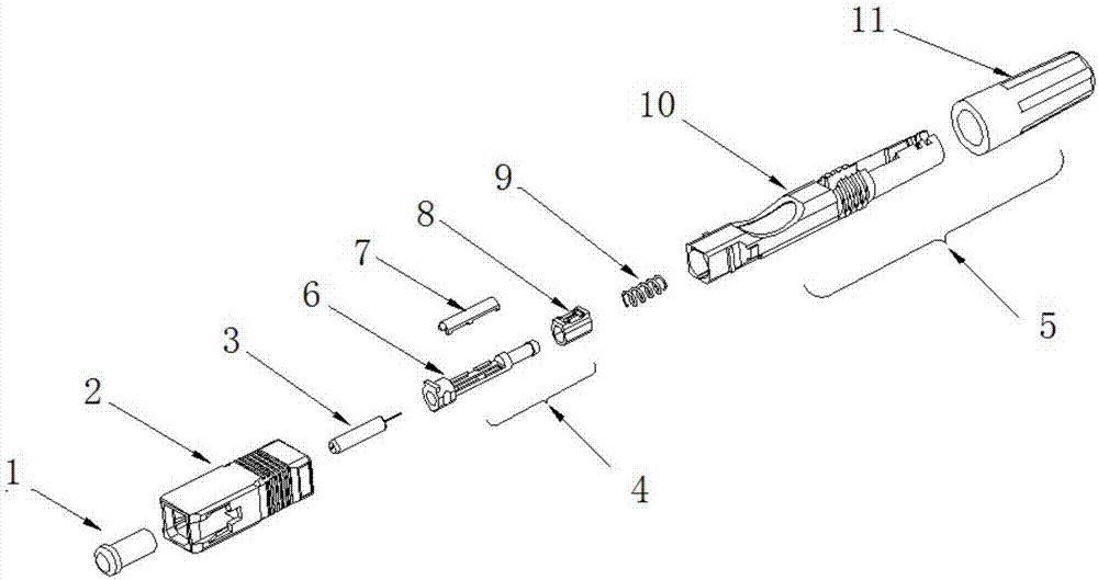 一种具有故障可视功能的预埋式光纤快速连接器及故障检测方法与流程