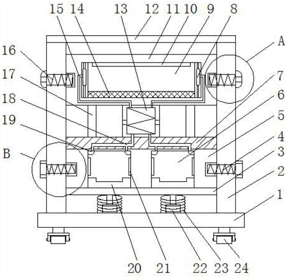 一种具有分层结构的无人机干扰器放置架的制作方法