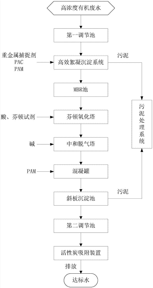 一种适用于坑塘高浓度有机废水深度处理系统及方法与流程