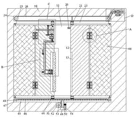 一种用于自动开关铰链门的装置及其操作方法与流程