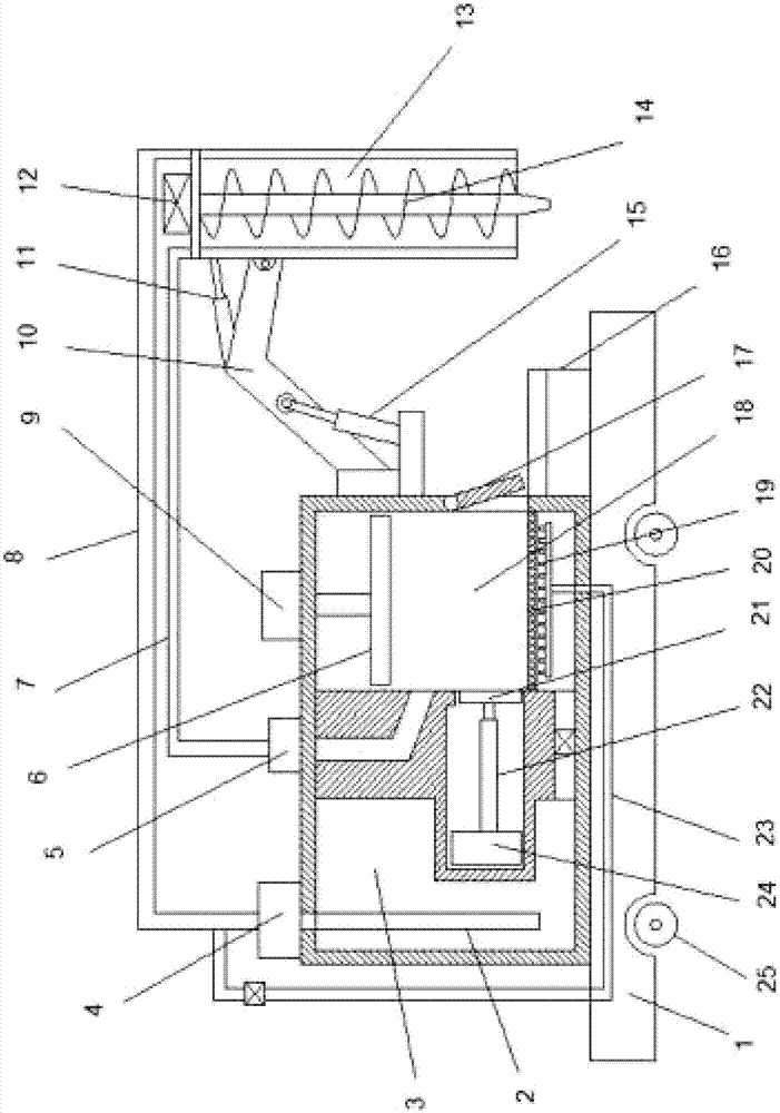 高效除水回收泥土的水利工程施工用钻孔机的制作方法