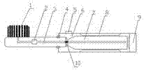 一种利用牙膏瓶本身可直接与牙膏瓶连接的电动牙膏刷的制作方法
