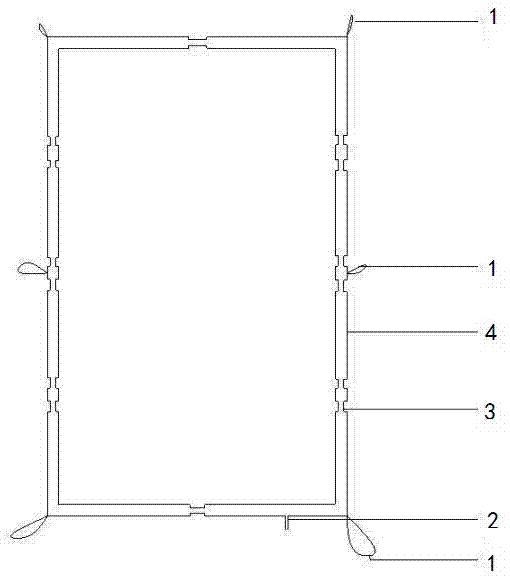 易折叠被子骨架的制作方法