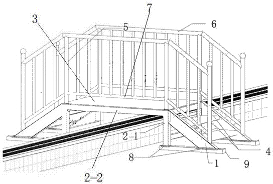 屋面跨变形缝通行栈桥的制作方法