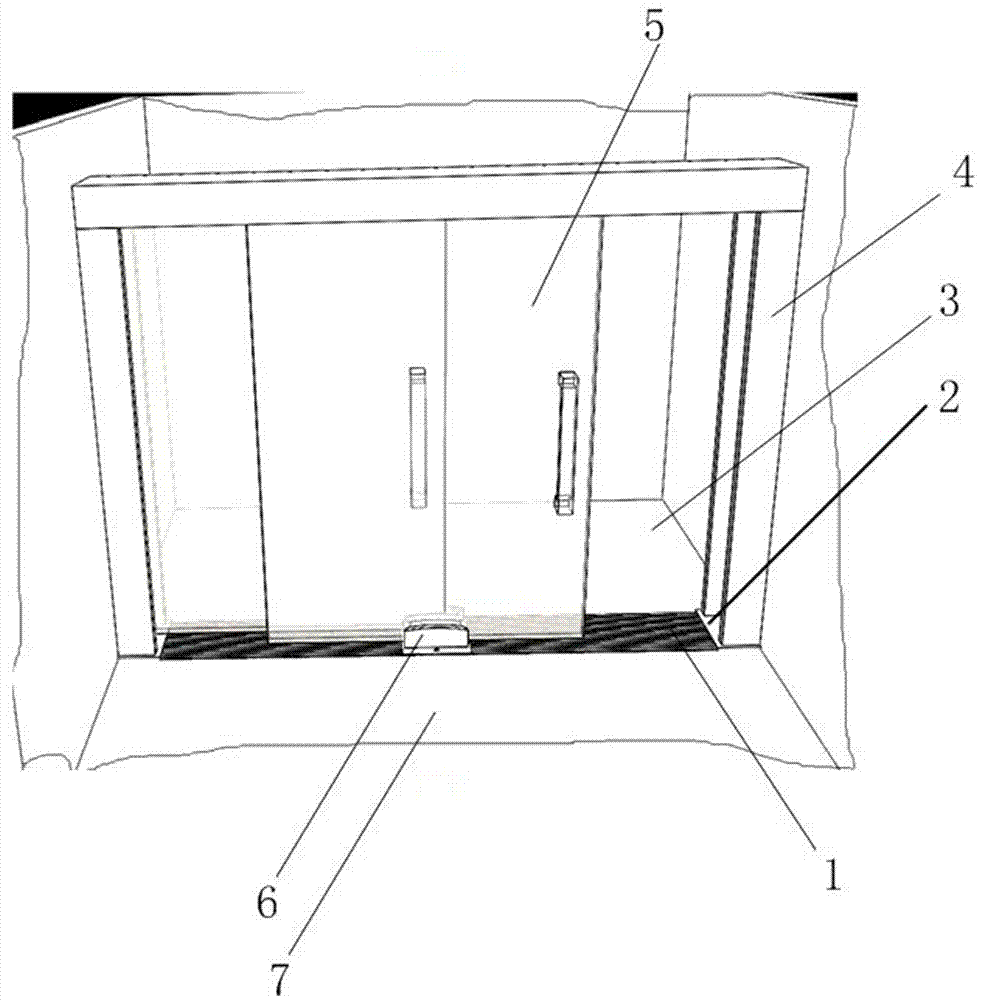 淋浴房的隔断排水结构的制作方法