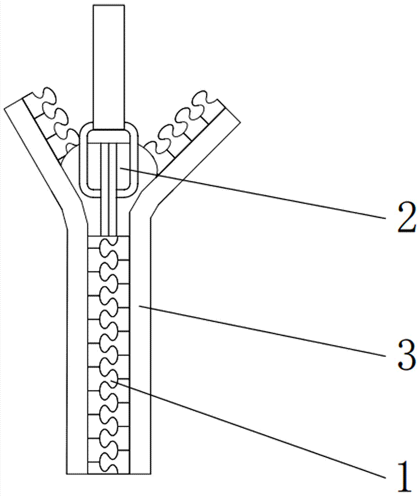 一种防卡拉链的制作方法