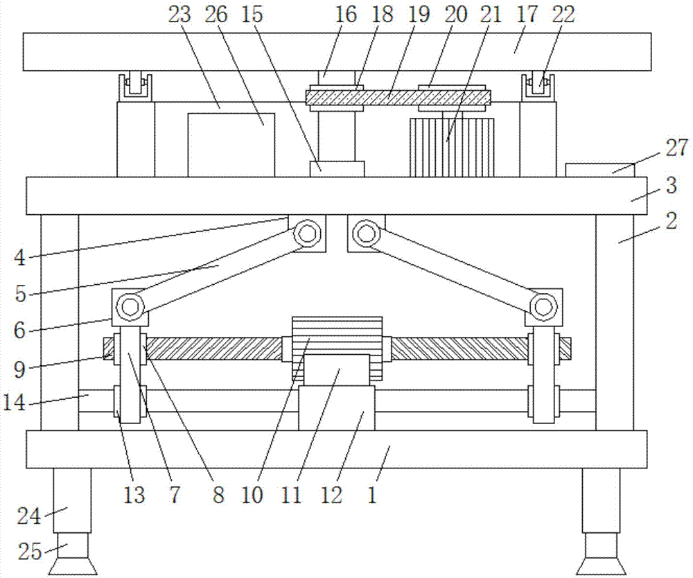 一种自动旋转的办公台的制作方法