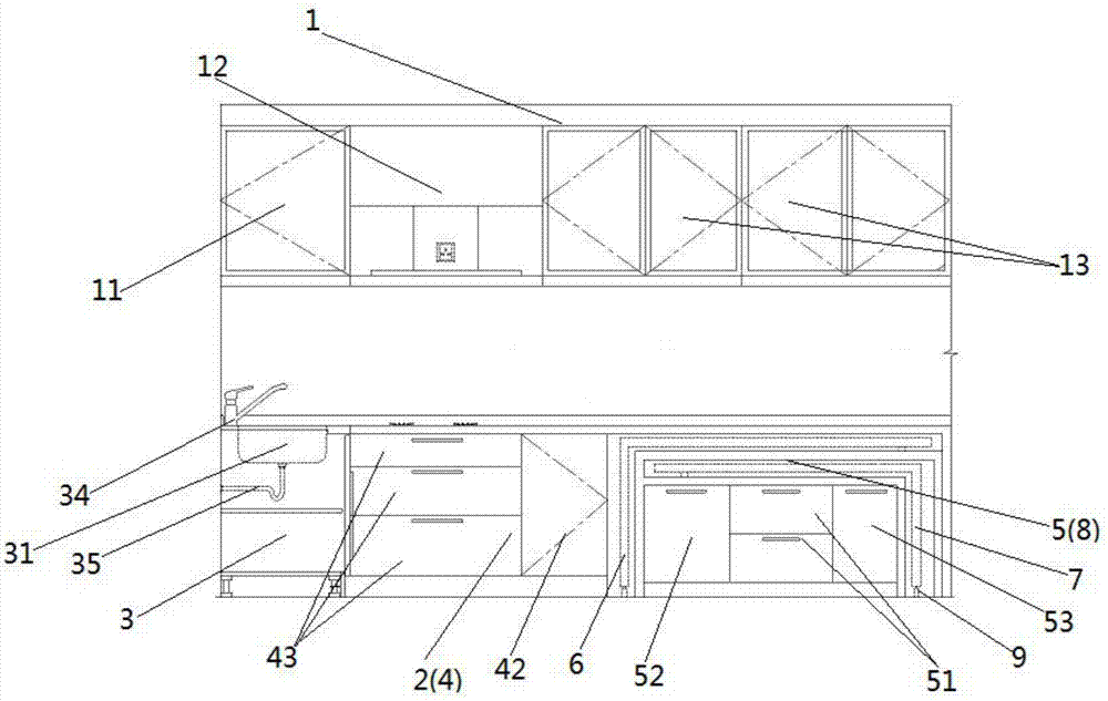 一种空间集约型橱柜的制作方法