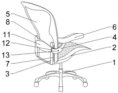 一种适用升降工作台的椅子的制作方法