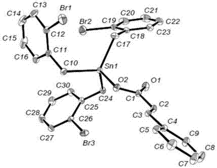 一种三(邻溴苄基)锡苯基丙烯酸酯及制备方法与应用与流程